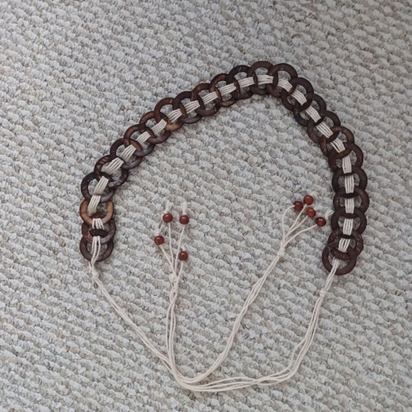 Wood Pattern Hoop Loop Belt - Picture 5 of 5